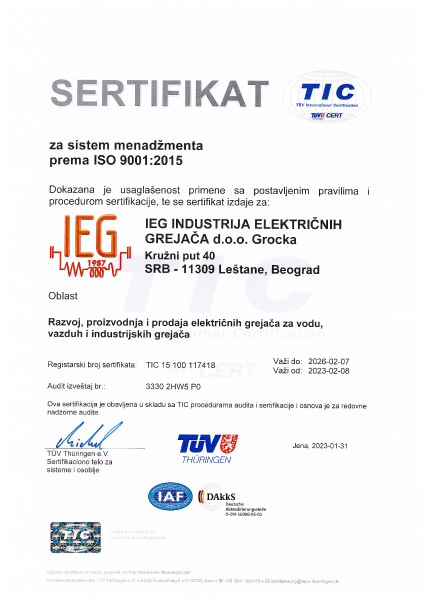 ISO 90011 SRB