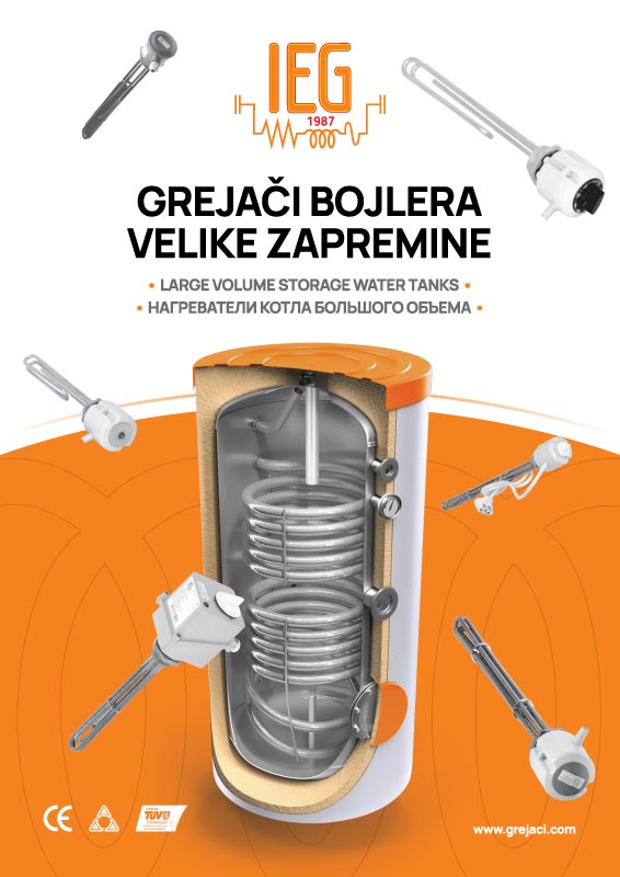 Katalog grejača bojlera, bafera i toplotnih pumpi - Catalog of boiler heaters, buffers and heat pumps